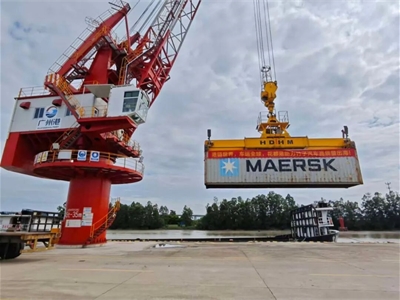 Guangzhou Huadu Port completes the first batch of second-hand car container export business