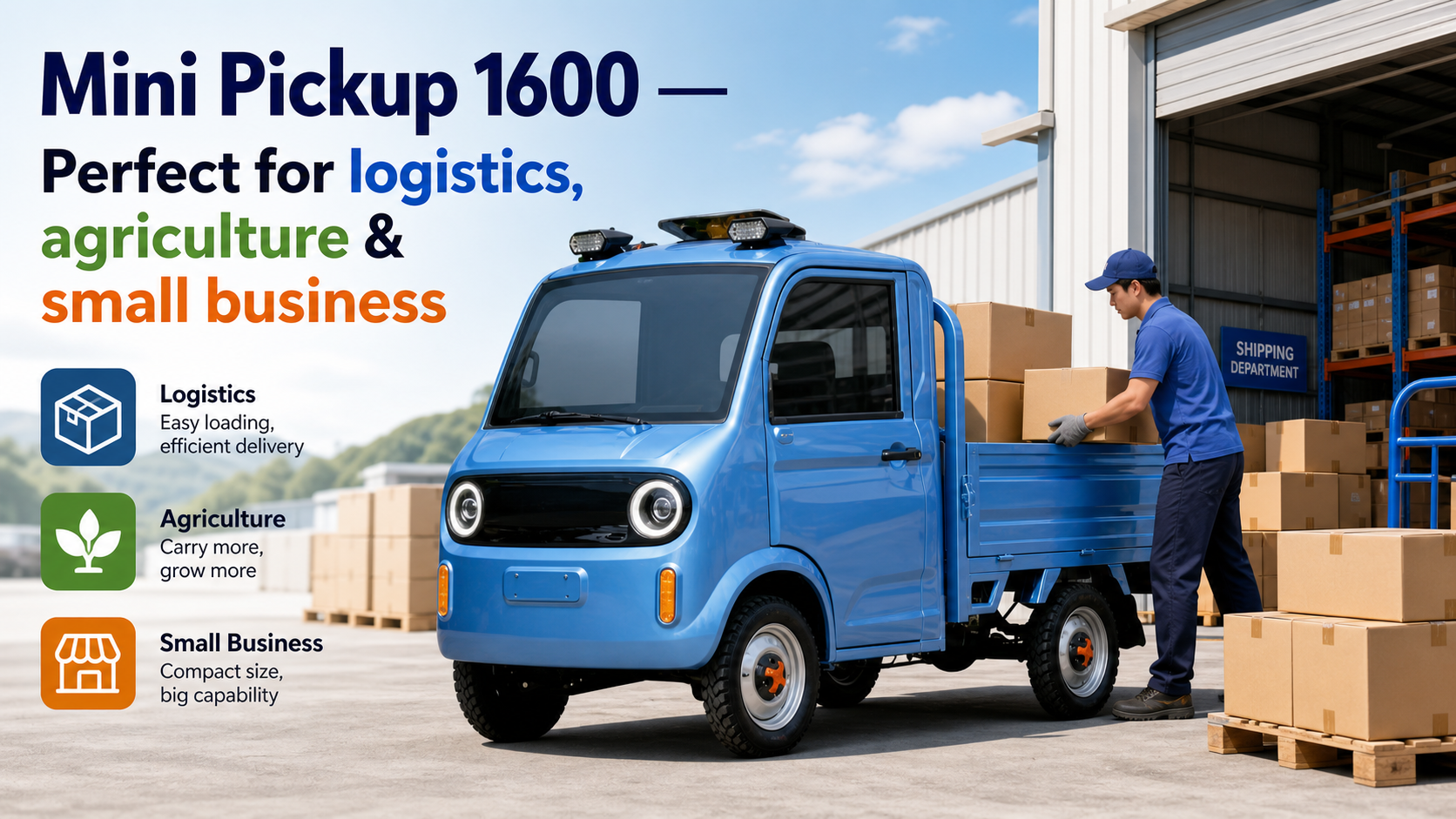 Why logistics operators are switching to the Mini Pickup 1600 1